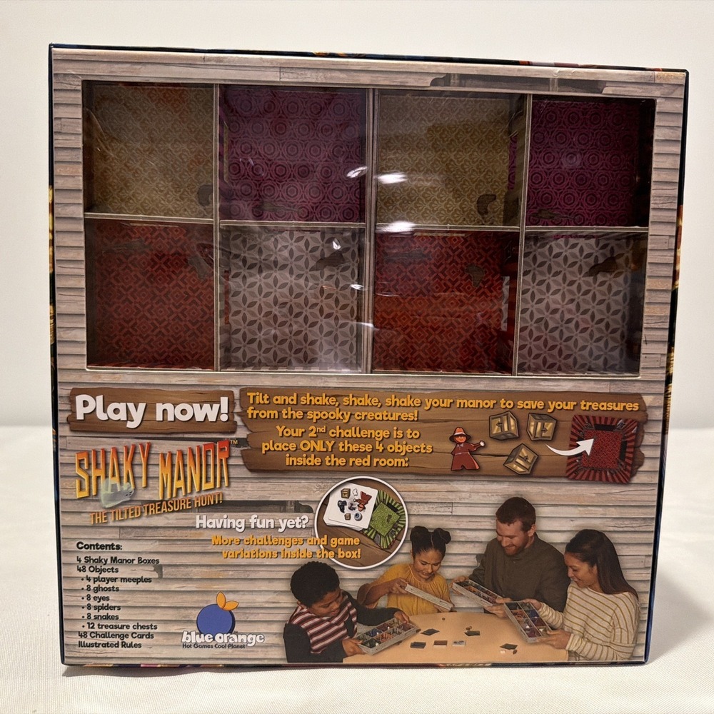 Shaky Manor - The Tilted Treasure Hunt! Board Game By Blue Orange 100% Complete - Picture 11 of 16